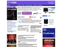 Tablet Screenshot of lightingandsoundamerica.com